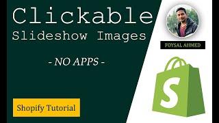 How to make slideshow images clickable on Shopify  Shopify Clickable Slideshow [ NO APPS ]