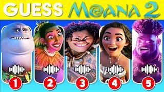 Guess The Moana 2 Movie We're Back Characters by Voice#4 ️| Moana 2 Trailer Songs Quiz Flash Quiz