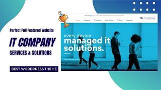 IT Solution Company Full Featured Website | IT Services, Digital Agency  Theme | Nanosoft WP Theme