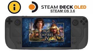 Age of Empires 4 on Steam Deck OLED with Steam OS 3.6