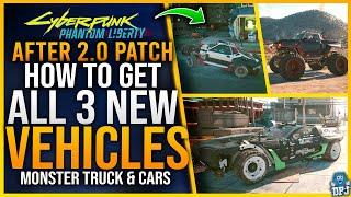 Cyberpunk 2077: ALL NEW CARS With 2.0 Patch Update - How To Get All 3 New Cars Guide After 2.0 Patch