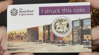 Royal Mint Strike Your Own Rotation Error - The Last Round Pound Coin