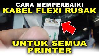 Cara Memperbaiki Kabel Flexi Printer Yang Rusak Ujung Konektornya Mengelupas