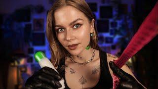 ASMR Alisa's New Tattoo Shop RP.  (Sketching & Drawing On Your Skin)