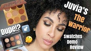 JUVIA'S THE WARRIOR PALETTE | DEMO, SWATCHES, + REVIEW | kinkysweat