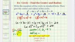 Ex 1: Write General Equation of a Circle in Standard Form