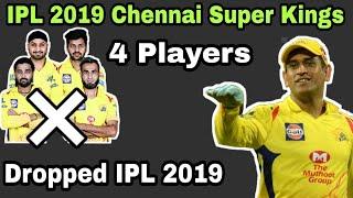 IPL 2019 CSK 4 Players Who Might Be Dropped In IPL 12 Season