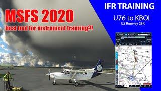 MSFS2020 is AMAZING for Instrument Flight Training