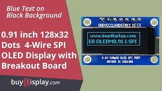 Serial SPI Blue 0.91" inch Arduino,Raspberry Pi OLED Display 128x32