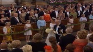 Royal Wedding - Princess Madeleine and the King make their entrance