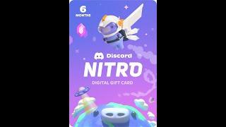 Discord Nitro 6-Month Subscription Gift Card [Digital Code]