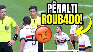  CALLERI REVOLTADO COM A ARBITRAGEM!  Pênalti NÃO MARCADO no Jogo do São Paulo x Atlético-MG! 