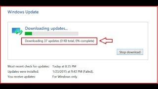 How to Fix Windows Update Stuck On 0% in Windows 10/8.1/7