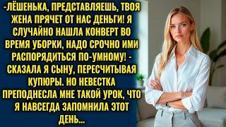 Свекровь решила присвоить спрятанные деньги, но ответ невестки оставил её в ступоре…