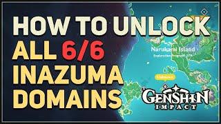 How to unlock All 6 Inazuma Domains Genshin Impact