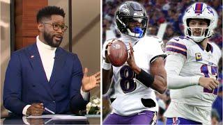 Lamar is the MVP! - Nate Burleson breaks MVP race after Josh Allen leads Bills CRUSH Jets 40-14