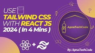 How to use Tailwind CSS with React JS 2024 in 4 Mins ️ #react #reactjs #tailwindcss #frontend #js