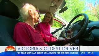 Victoria’s oldest driver, at 101-years-old