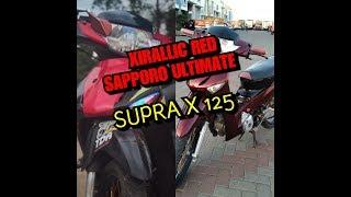 MOTOR LAWAS JADI KLIMIS HONDA SUPRA X 125!!!! XIRALLIC RED SAPPORO ULTIMATW