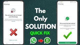 This account can no longer use whatsapp Problem New Solution 2025 | Whatsapp Unban Kaise Karen