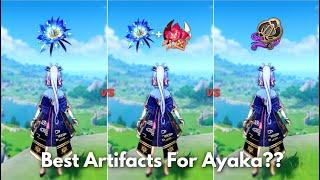 Ayaka Artifacts Comparison !! Best Build for C0 Ayaka?? [ Genshin Impact ]