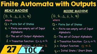 Finite Automata With Outputs