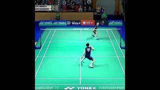 Momota on fire #badminton #shorts #germanopen2023