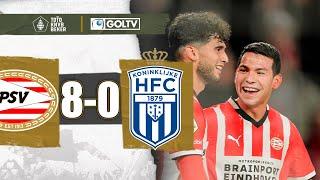 GOL Y ASISTENCIA del CHUKY LOZANO en LA GOLEADA | PSV 8-0 Koninklijke HFC | Copa Países Bajos 2024