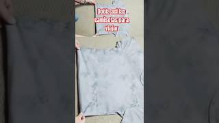 Genial forma de doblar las camisetas para maleta