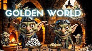 GOBLIN MINE, GOLDEN WORLD,  ЗОЛОТАЯ ШАХТА, ТОКЕН GOBLIN