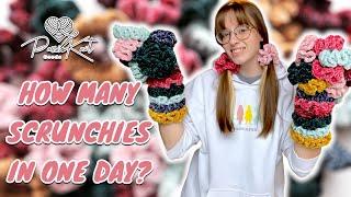 How many scrunchies can I crochet in ONE day?