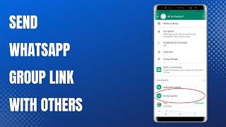 How to send group link in WhatsApp and invite other contacts to join your group