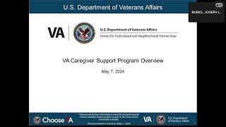 Overview of Veterans Affairs Caregiver Program 05.07.2024