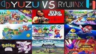 Yuzu vs Ryujinx Nintendo Switch Emulator Gameplay - Test 10 Games 1080P & 4K 60FPS RX 6700 XT