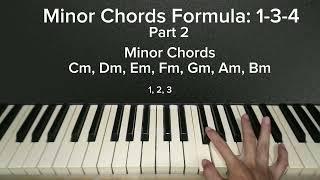 How to play Minor Chords in piano | basic piano tutorial | Lesson 2