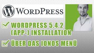 WordPress Installation über das 1&1 IONOS -Menü: 'Websites & Shops' (deutsch)