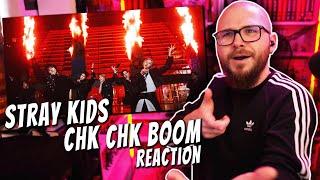 FIRST TIME Reacting to STRAY KIDS Chk Chk Boom