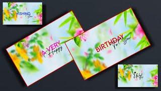 Beautiful and Colourful Happy Birthday video editing in Alight Motion | 3D birthday video editing