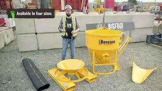 5 in 1 Concrete Buckets from the Bigfoot Crane company