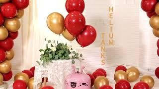 Wedding Balloons Decorated With Inflatable Helium Canisters Birthday Party Decorations