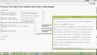 CONVERT .SRT SUBTITLES TO PLAIN TEXT