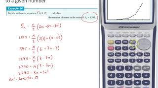 Arithmetic series   Finding the number of terms that sum to a given number