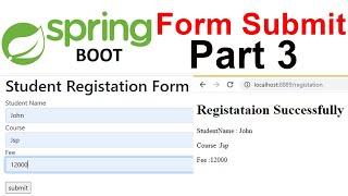 Spring boot Form Example
