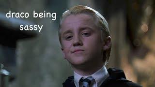 draco malfoy being sassy for 3 minutes straight