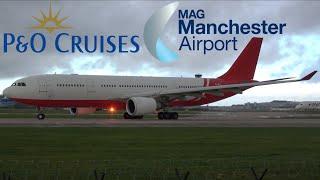 P&O CRUISE CHARTER! - MALETH-AERO A330-200 DEPARTS MANCHESTER AIRPORT (MAN/EGCC), 03/11/23 ️