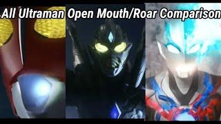 All Ultraman Open Mouth/Roar Comparison