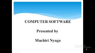 Computer Software