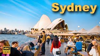 Sydney Australia Walking Tour - Opera House at Sunset | 4K HDR