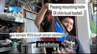 Pasang mounting helm di chin helm kbc || Adielfatboy