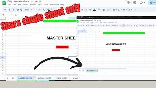 How To Share Only One Individual Sheet in Google Sheets